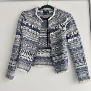 Club Monaco Chanel Style Tweed Crop Jacket 00
